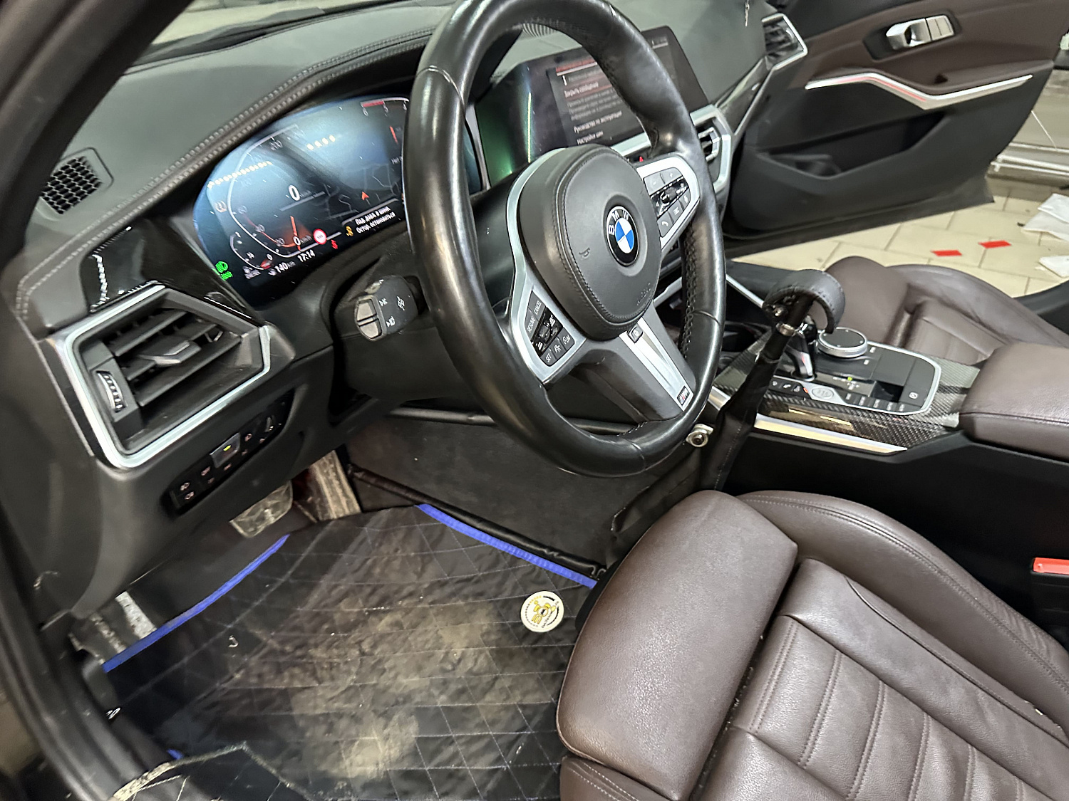 Установка ручного управления для шейников, "газ-тормоз" с фиксацией в BMW 3-й серии