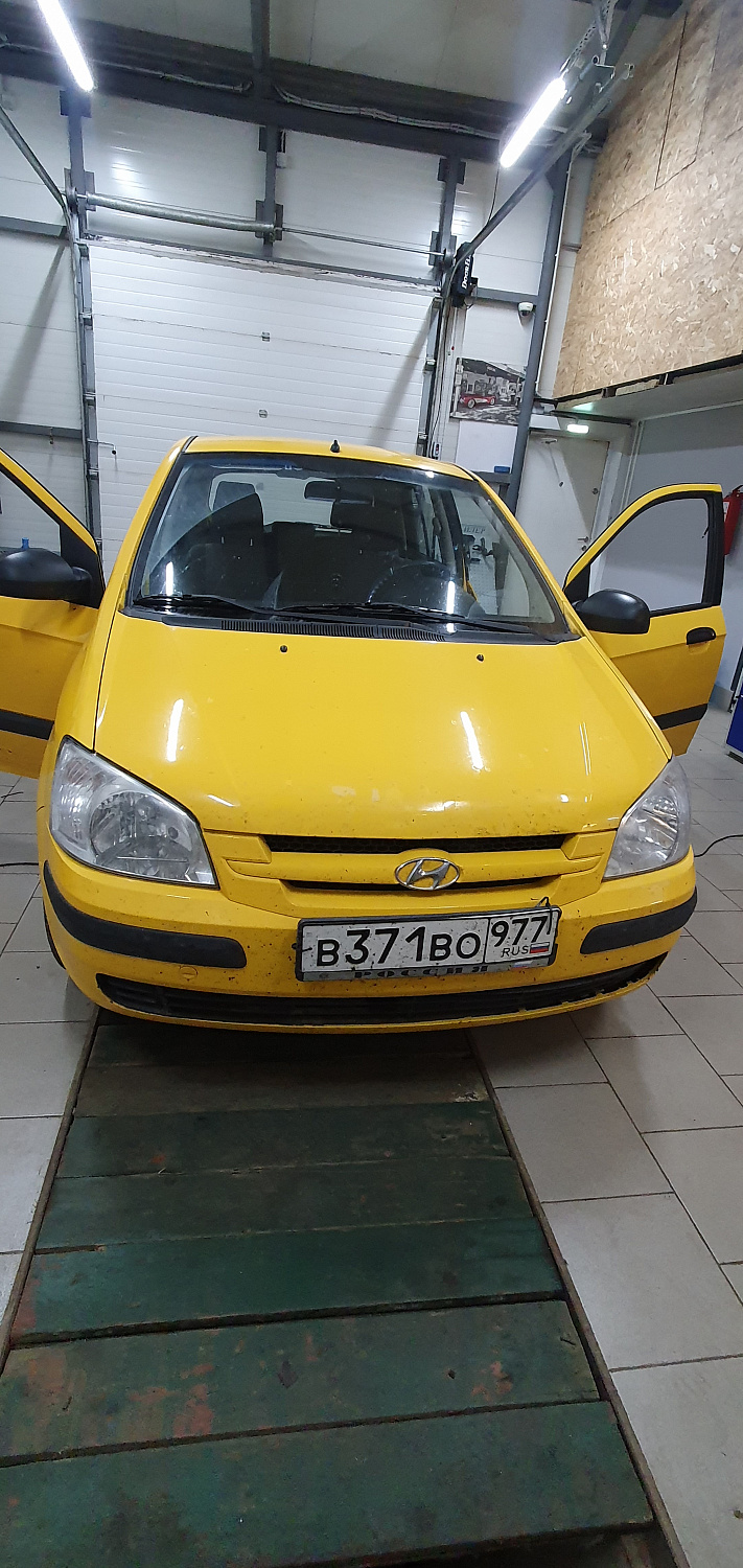 Установка тросовых педалей на Hyundai Getz (механика, 2шт.)
